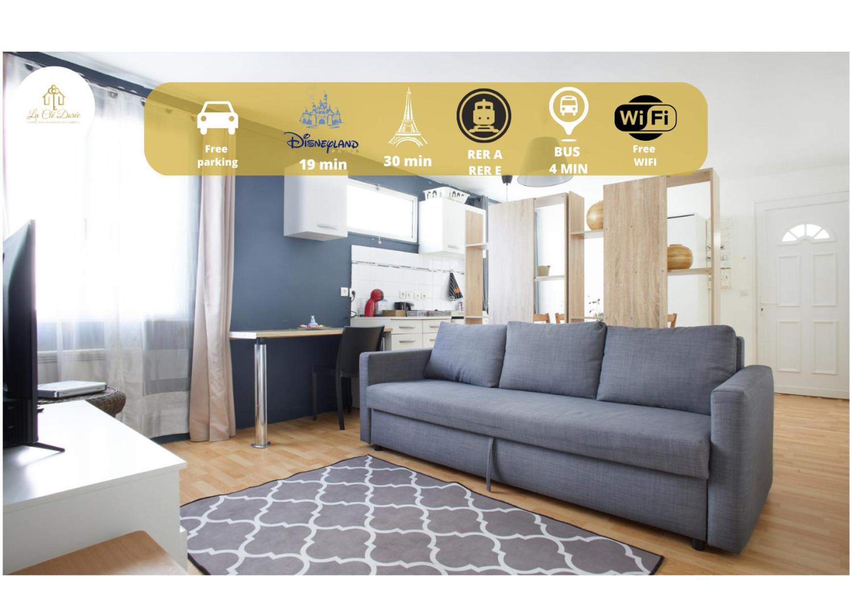 Appartement Sympa Entre Paris Et Disneyland Нуази-ле-Гран Екстериор снимка